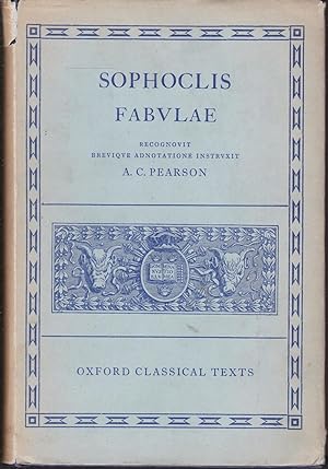 Immagine del venditore per Sophoclis Fabulae. Recognovit Brevique Adnotatione Critica Instruxit. A. C. Pearson (= Oxford Classical Texts) venduto da Graphem. Kunst- und Buchantiquariat