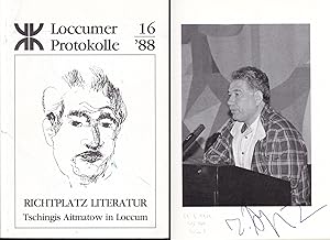 Richtplatz Literatur. Tschingis Aitmatow in Loccum (= Loccumer Protokolle, 16/88). Von Aitmatow s...