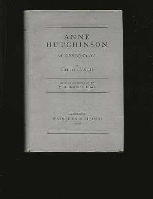 Bild des Verkufers fr Anne Hutchinson: A Biography zum Verkauf von Rareeclectic