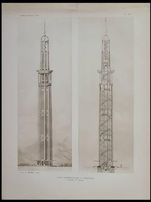 L'ARCHITECTE - AVRIL 1925 - TOUR PERRET GRENOBLE, GENEVE 3 AVENUE GALLATIN, STOCKHOLM