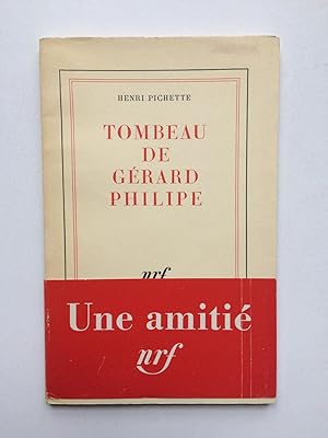 Imagen del vendedor de Tombeau de Grard Philipe a la venta por Pascal Coudert