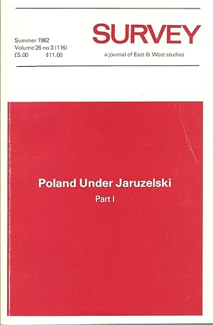 Image du vendeur pour Poland Under Jaruzelski: Survey, a journal of East & West studies - Summer 1982, Autumn 1982 (2 Volumes Set) mis en vente par Sabra Books