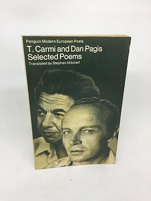 Seller image for SELECTED POEMS: T. CARMI, DAN PAGIS (SIGNED BY CARMI) for sale by Any Amount of Books