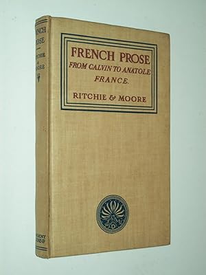 Seller image for French Prose From Calvin To Anatole France for sale by Rodney Rogers