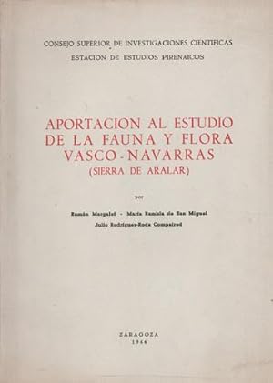 Image du vendeur pour Aportacin al estudio de la fauna y flora vasco-navarras ( Sierra de Aralar) mis en vente par Librera Cajn Desastre