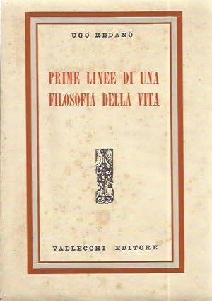 Imagen del vendedor de Prime linee di una filosofia della vita a la venta por Booklovers - Novara