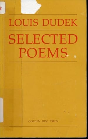 Seller image for Selected Poems for sale by Librairie Le Nord