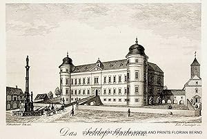 JUDENAU-BAUMGARTEN, Niederösterreich, Schloss Judenau Ansicht 1835 aus: Schweickhard v. Sickingen...