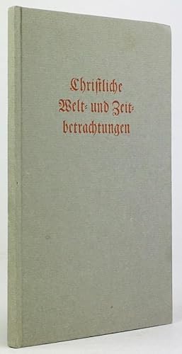 Seller image for Christliche Welt- und Zeitbetrachtungen. Zwlf Monatslieder. (Nachwort von Friedhelm Kemp). for sale by Antiquariat Heiner Henke