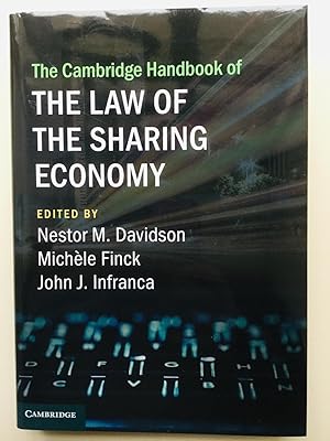 Imagen del vendedor de The Cambridge Handbook of the Law of the Sharing Economy (Cambridge Law Handbooks) a la venta por Cherubz Books
