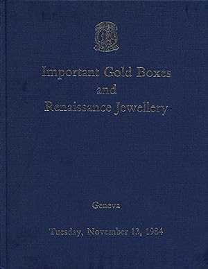 Important Gold Boxes and Renaissance Jewellery
