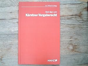 Seller image for Beitrge zum Krntner Vergaberecht. for sale by Antiquariat Bookfarm