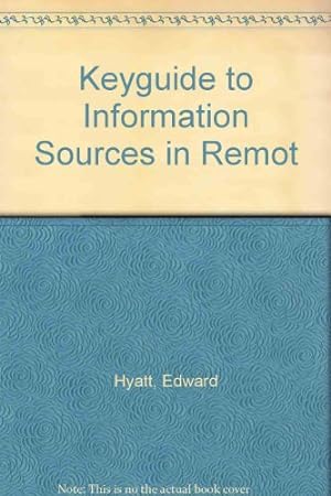 Bild des Verkufers fr Key Guide to Information Sources in Remote Sensing zum Verkauf von WeBuyBooks