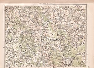 Bild des Verkufers fr Original historische farbige Landkarte: Glatzer Gebirge zum Verkauf von Antiquariat Kastanienhof