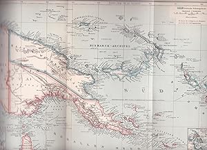 Kaiser-Wilhelms-Land Bismarck-Archipel LANDKARTE 1902 Marshall-Inseln Kolonien 