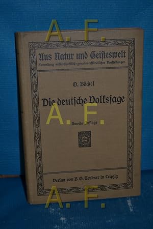 Imagen del vendedor de Die deutsche Volkssage (Aus Natur und Geisteswelt, 262.Band) a la venta por Antiquarische Fundgrube e.U.