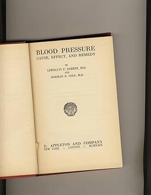 Seller image for Blood Pressure Cause , Effect, and Remedy for sale by Richard Lemay