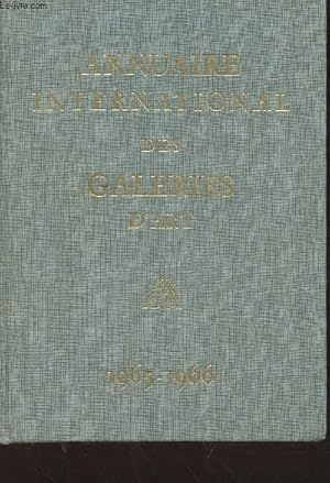 Image du vendeur pour Annuaire International des Galeries d'art 1965-1966 mis en vente par Le-Livre