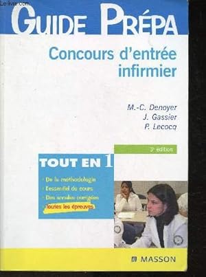 Image du vendeur pour Concours d'entre infirmier (Collection "Guide Prpa") 3 me dition mis en vente par Le-Livre