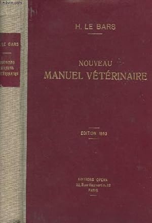 Bild des Verkufers fr Nouveau manuel vtrinaire zum Verkauf von Le-Livre