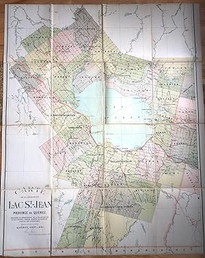 Carte de la région du Lac St-Jean, Province de Québec, préparée au Département de la Colonisation...