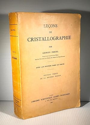 Imagen del vendedor de Leons de cristallographie a la venta por DACART Livres rares & manuscrits (ALAC)
