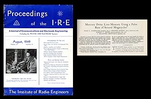 Seller image for Mercury Delay Line Memory with Megacycle Pulse Rate" in Proceedings of the IRE 37 No. 8 pp. 855-861, August 1949 for sale by Atticus Rare Books