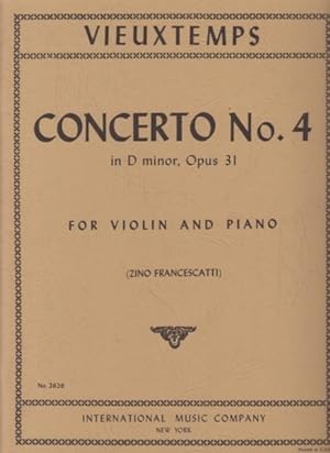 Violin Concerto No.4 in d minor, Op.31 - Violin & Piano