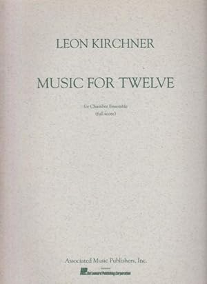 Bild des Verkufers fr Music for Twelve for Chamber Ensemble - Full Score inscribed by composer. zum Verkauf von Hancock & Monks Music