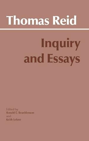 Imagen del vendedor de Thomas Reid's Inquiry and Essays a la venta por GreatBookPricesUK