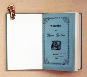 Bild des Verkufers fr Chronica von Anton Haffner. zum Verkauf von antiquariat peter petrej - Bibliopolium AG