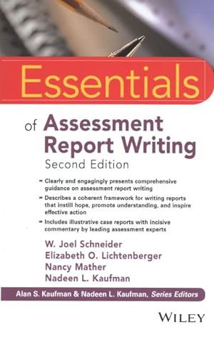 Bild des Verkufers fr Essentials of Assessment Report Writing zum Verkauf von GreatBookPricesUK
