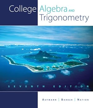 Seller image for College Algebra and Trigonometry for sale by GreatBookPricesUK