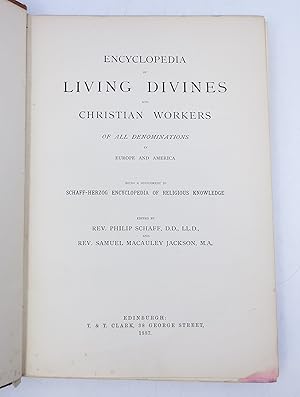 Seller image for Encyclopedia of Living Divines and Christian Workers of All Denominations in Europe and America, Being a Supplement to Schaff-Herzog Encyclopedia of Religious Knowledge (First Edition) for sale by Shelley and Son Books (IOBA)