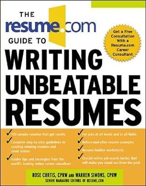 Immagine del venditore per Resume.Com Guide to Writing Unbeatable Resumes venduto da GreatBookPricesUK