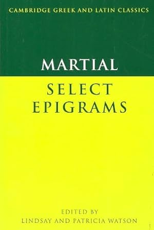 Immagine del venditore per Martial Selected Epigrams venduto da GreatBookPricesUK