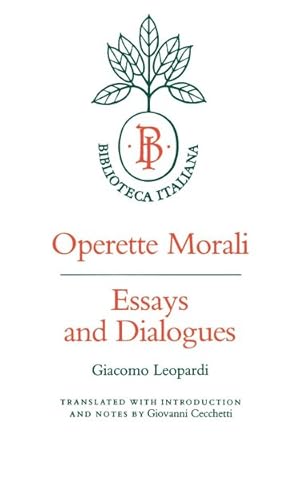 Bild des Verkufers fr Operette Morali : Essays and Dialogues zum Verkauf von GreatBookPricesUK