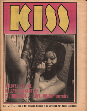 Imagen del vendedor de Kiss, Vol. 1, No. 15 (1969 c.) a la venta por Specific Object / David Platzker