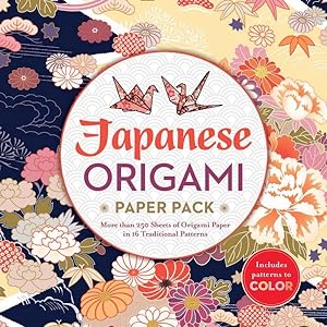 Image du vendeur pour Japanese Origami Paper Pack : More Than 250 Sheets of Origami Paper in 16 Traditional Patterns, Includes Patterns to Color mis en vente par GreatBookPricesUK