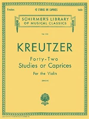 Seller image for 42 Studies or Caprices for sale by GreatBookPricesUK