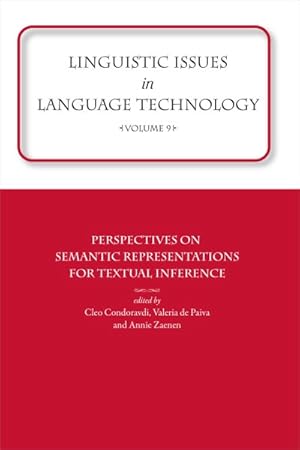 Seller image for Linguistic Issues in Language Technology : Perspectives on Semantic Representations for Textual Inference for sale by GreatBookPricesUK