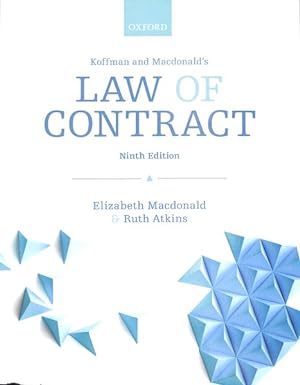Imagen del vendedor de Koffman & Macdonald's Law of Contract a la venta por GreatBookPricesUK