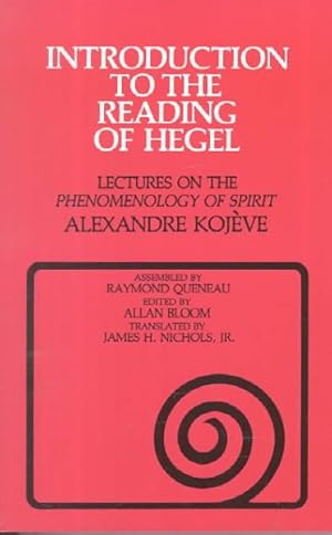 Seller image for Introduction to the Reading of Hegel : Lectures on the Phenomenology of Spirit for sale by GreatBookPricesUK