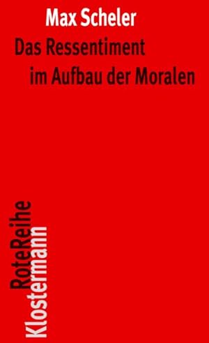 Imagen del vendedor de Das Ressentiment im Aufbau der Moralen -Language: german a la venta por GreatBookPricesUK