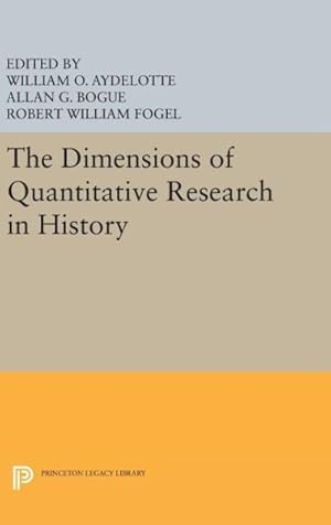 Seller image for Dimensions of Quantitative Research in History for sale by GreatBookPricesUK