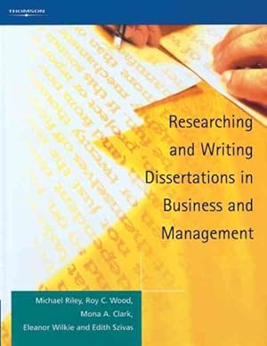 Bild des Verkufers fr Researching and Writing Dissertations in Business and Management zum Verkauf von GreatBookPricesUK