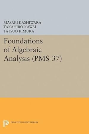 Imagen del vendedor de Foundations of Algebraic Analysis a la venta por GreatBookPricesUK