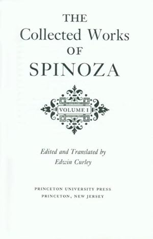 Seller image for Collected Works of Spinoza for sale by GreatBookPricesUK
