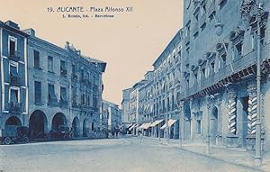 ALICANTE. PLAZA ALFONSO XII (ACTUAL PLAZA DEL AYUNTAMIENTO)