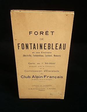 Bild des Verkufers fr ( Carte ) FORT DE FONTAINEBLEAU et ses environs ( Bois-le-Roi, Fontainebleau, Larchant, Nemours ) zum Verkauf von Librairie Franck LAUNAI
